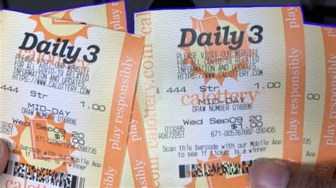 California (CA) Daily 3 [Evening + Midday] Lottery Results.